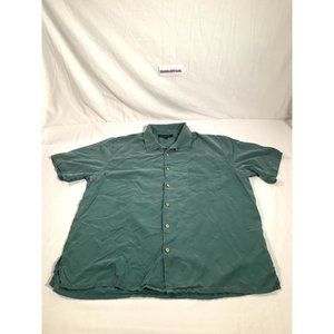 Sandals Cay Button Up Shirt Mens XL Green